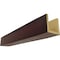 Ekena Millwork 3-Sided (U-beam) Sandblasted Endurathane Faux Wood Ceiling Beam, Premium Cherry, 8"W x 8"H  x 20'L BMSD3C0080X080X240ZY - alternate 1